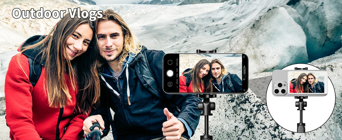 Selfie Monitor Screen 4K Magnetic Back Camera Monitor Wireless Vlog Screen with Remote for Solo Shooting Vlog Live Streaming