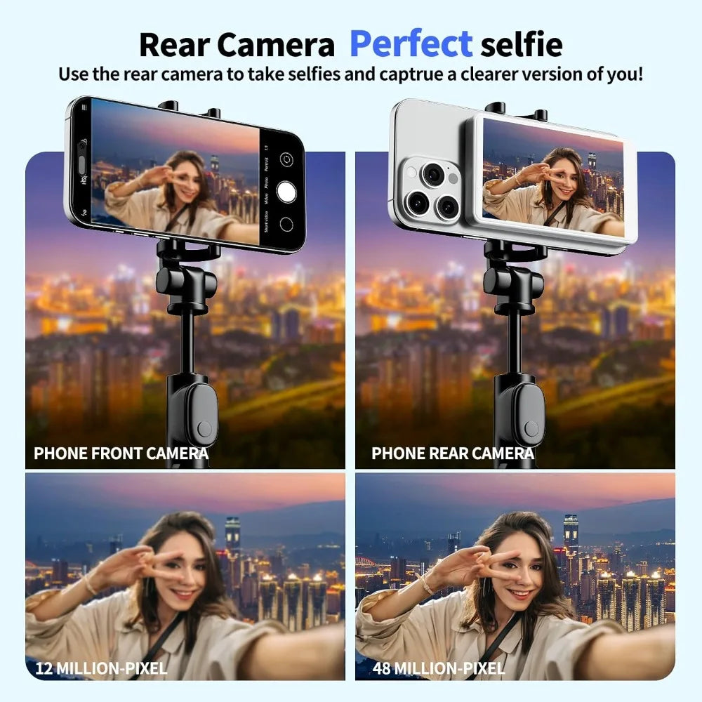 Selfie Monitor Screen 4K Magnetic Back Camera Monitor Wireless Vlog Screen with Remote for Solo Shooting Vlog Live Streaming